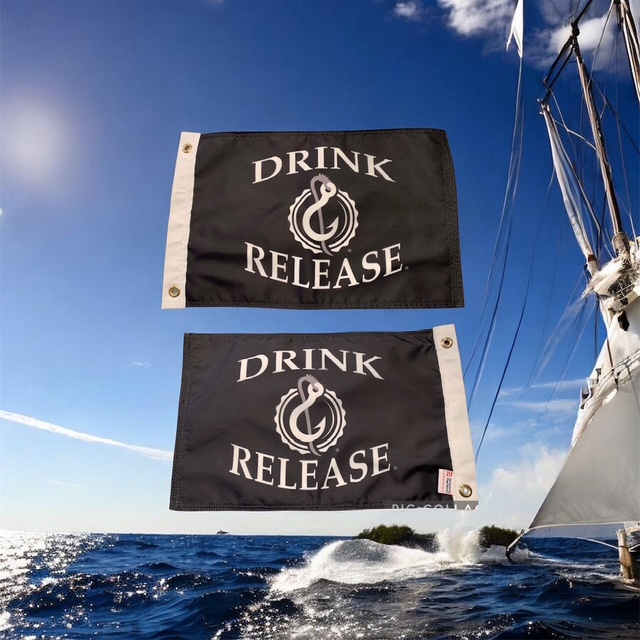 Drink & Release Boat Flag