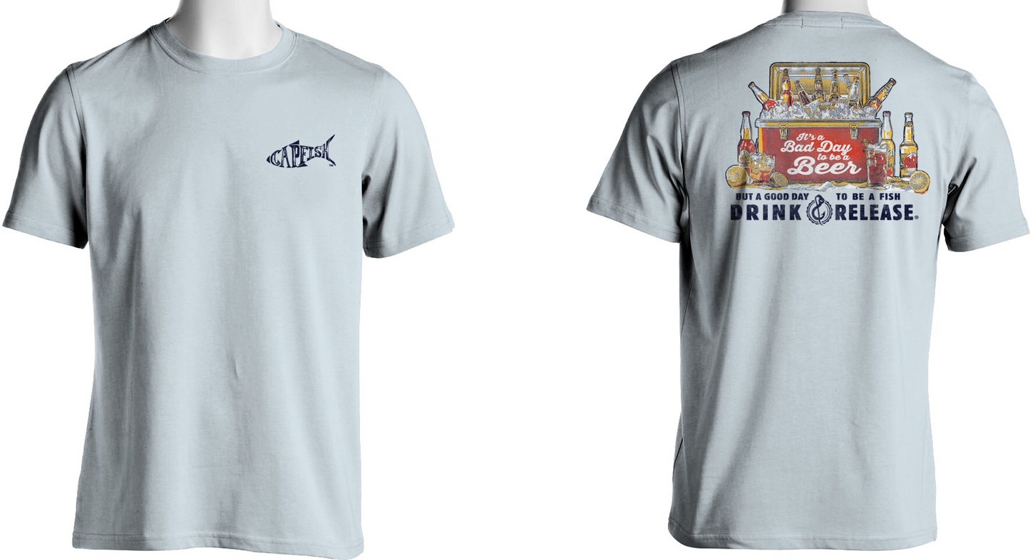 Capfish Bad Day Beer Short Sleeve T-Shirts