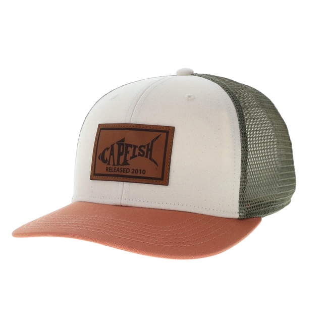 Capfish Melange Leather Mid Pro Trucker