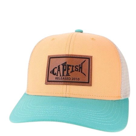 Capfish Melange Leather Mid Pro Trucker
