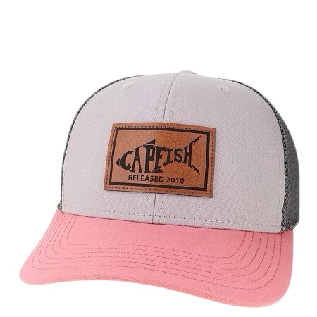 Capfish Melange Leather Mid Pro Trucker