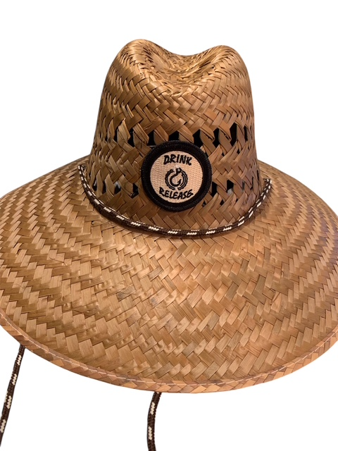 Drink & Release Wide Brim Lifeguard Straw Hats