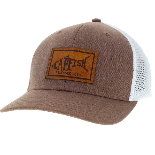 Capfish Melange Leather Mid Pro Trucker