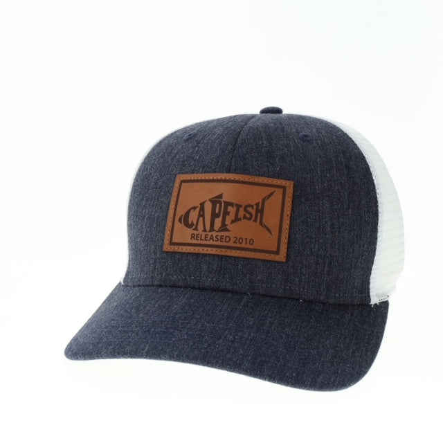 Capfish Melange Leather Mid Pro Trucker