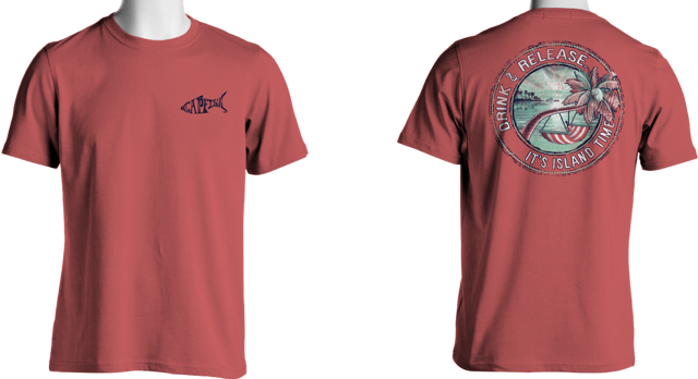 Capfish "Island Time" Drink & Release Short Sleeve T-Shirt