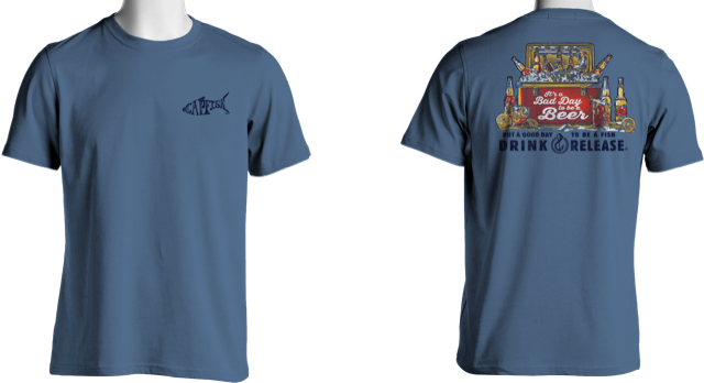 Capfish Bad Day Beer Short Sleeve T-Shirts